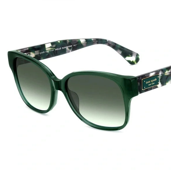 Kate Spade Trulee Sunglasses. Green, Square Frames, UV400. - Picture 15 of 15